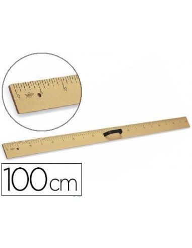 Regla para encerado faibo de plastico imitacion madera 100 cm