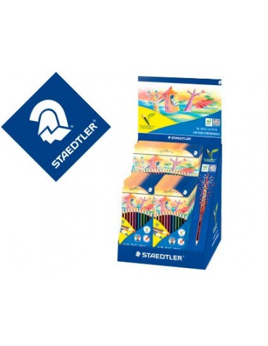 Lapices de colores staedtler noris colour 185 expositor de 20 cajas de 12 colores y 5 cajas de 24 colores