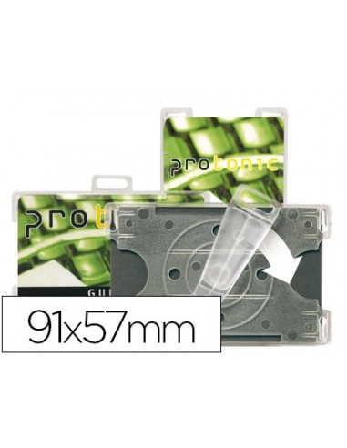 Identificador tarifold para tarjetas de seguridad 91x57 mm rotacion vertical u horizontal pack de 10 unidades